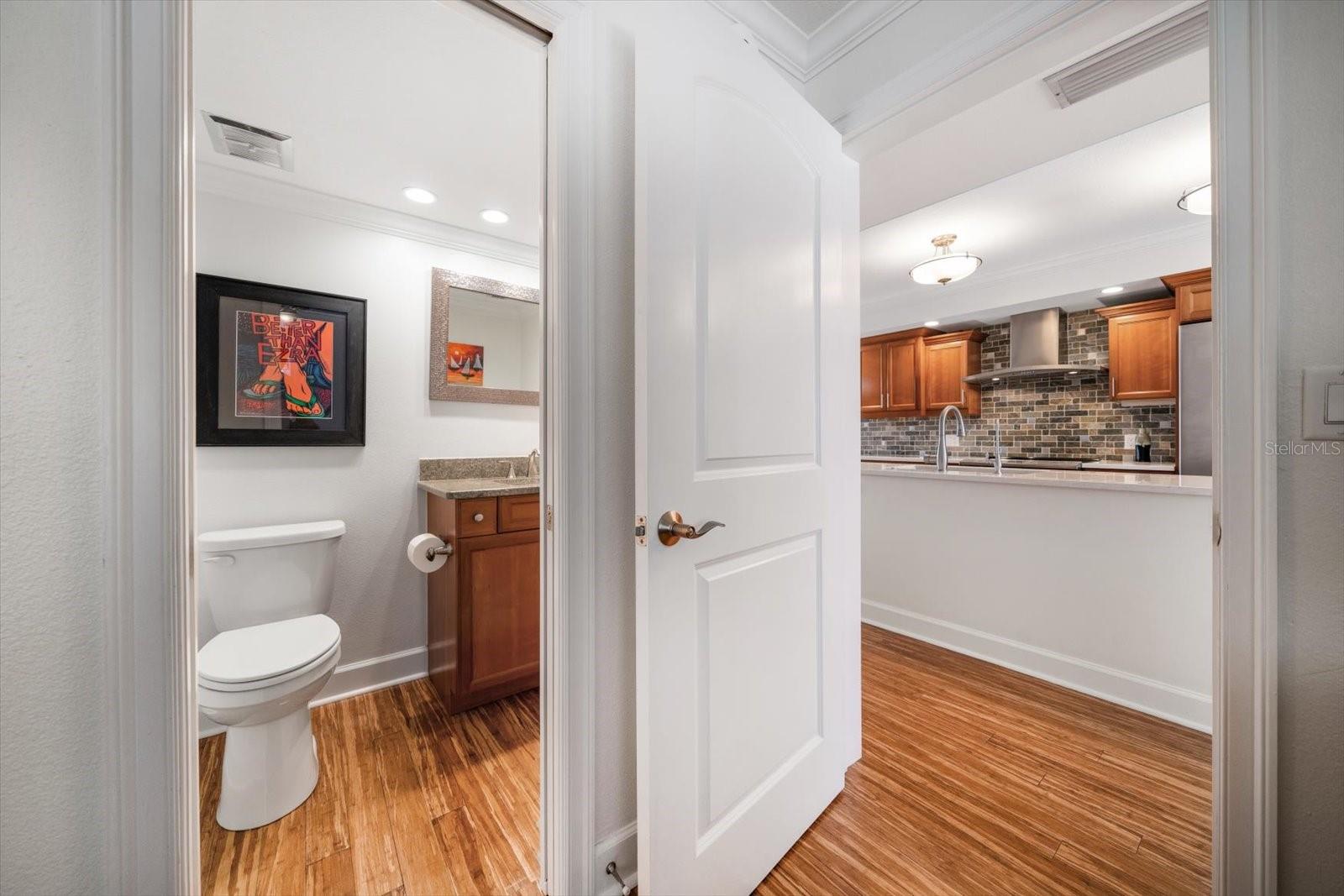 Half bath/guest bath on main living level