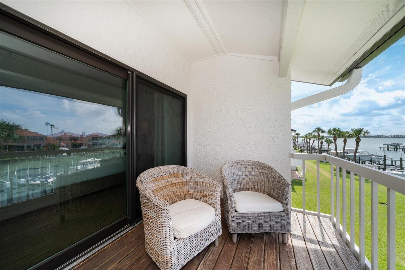 Private balcony off of Master suite.