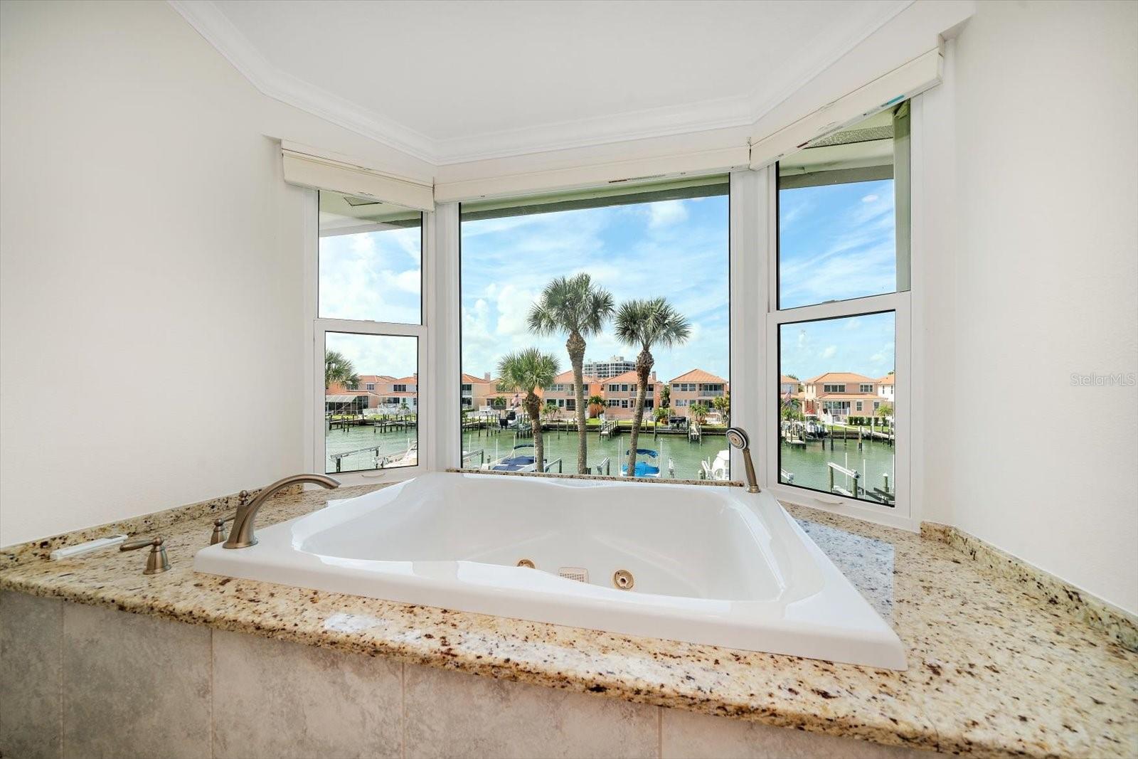 Soak up the view in your private bath!