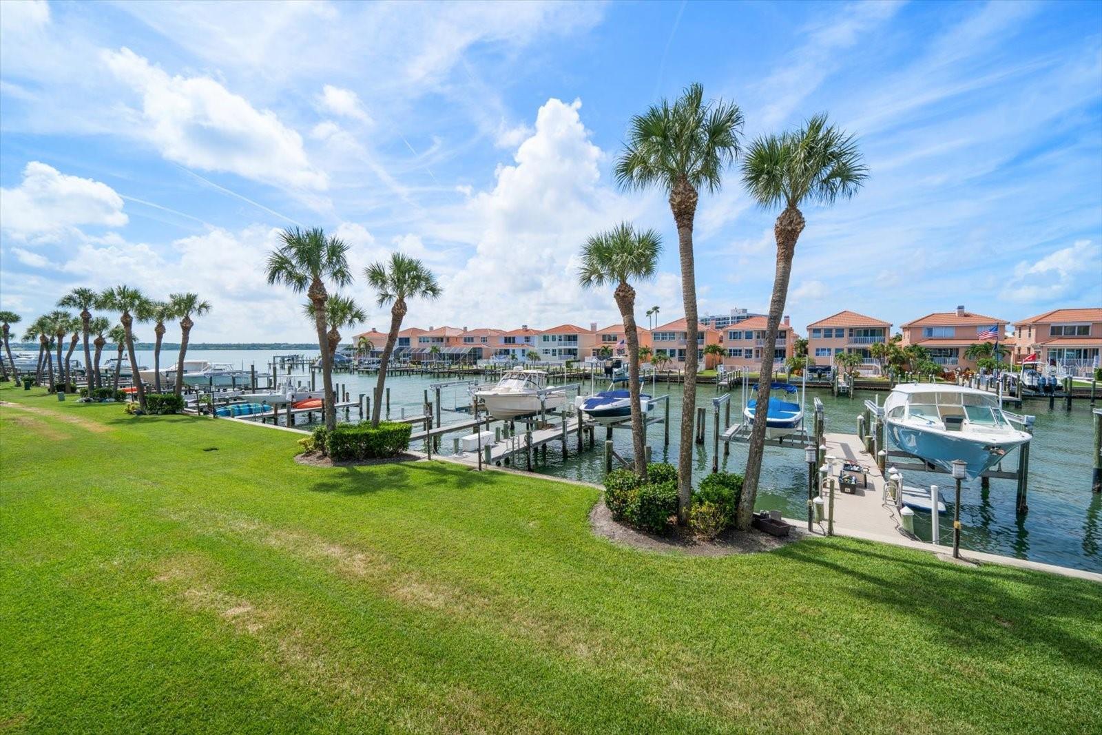 Quick access to Harbor and Gulf for all day cruising, fishing and water sports.