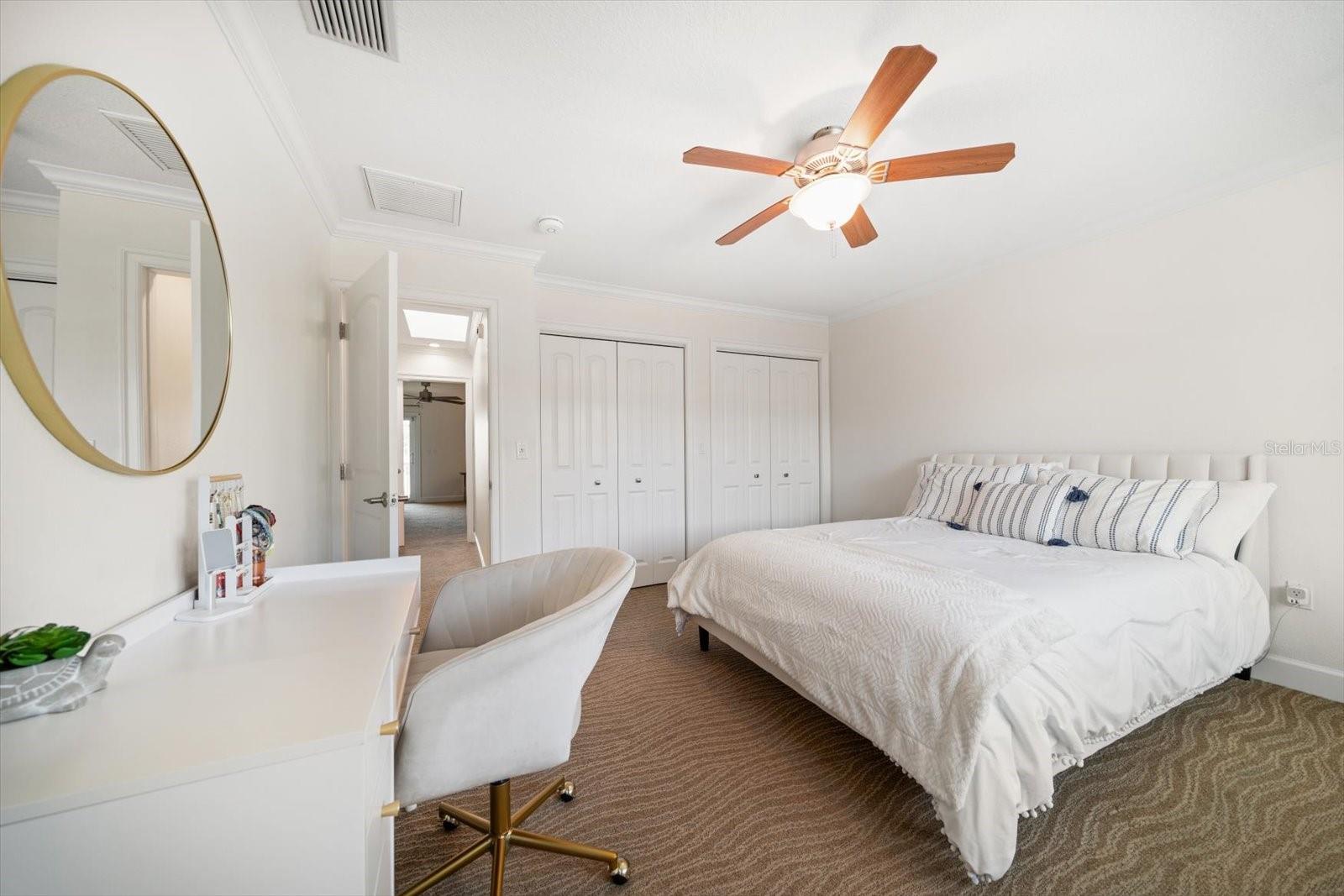 Ample space in third bedroom on third level with wall to wall closet space!
