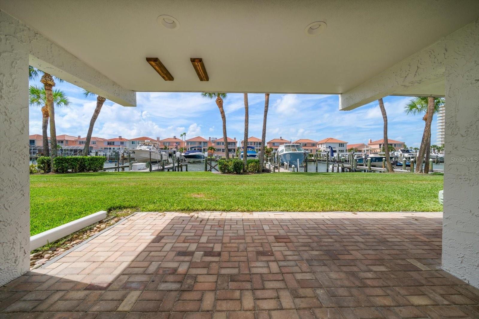 Ground level, private terrace.