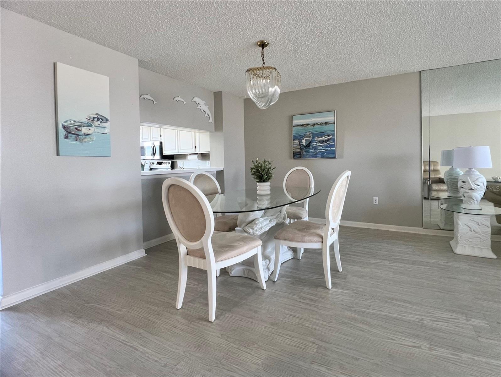Dining room with pass through to kitchen