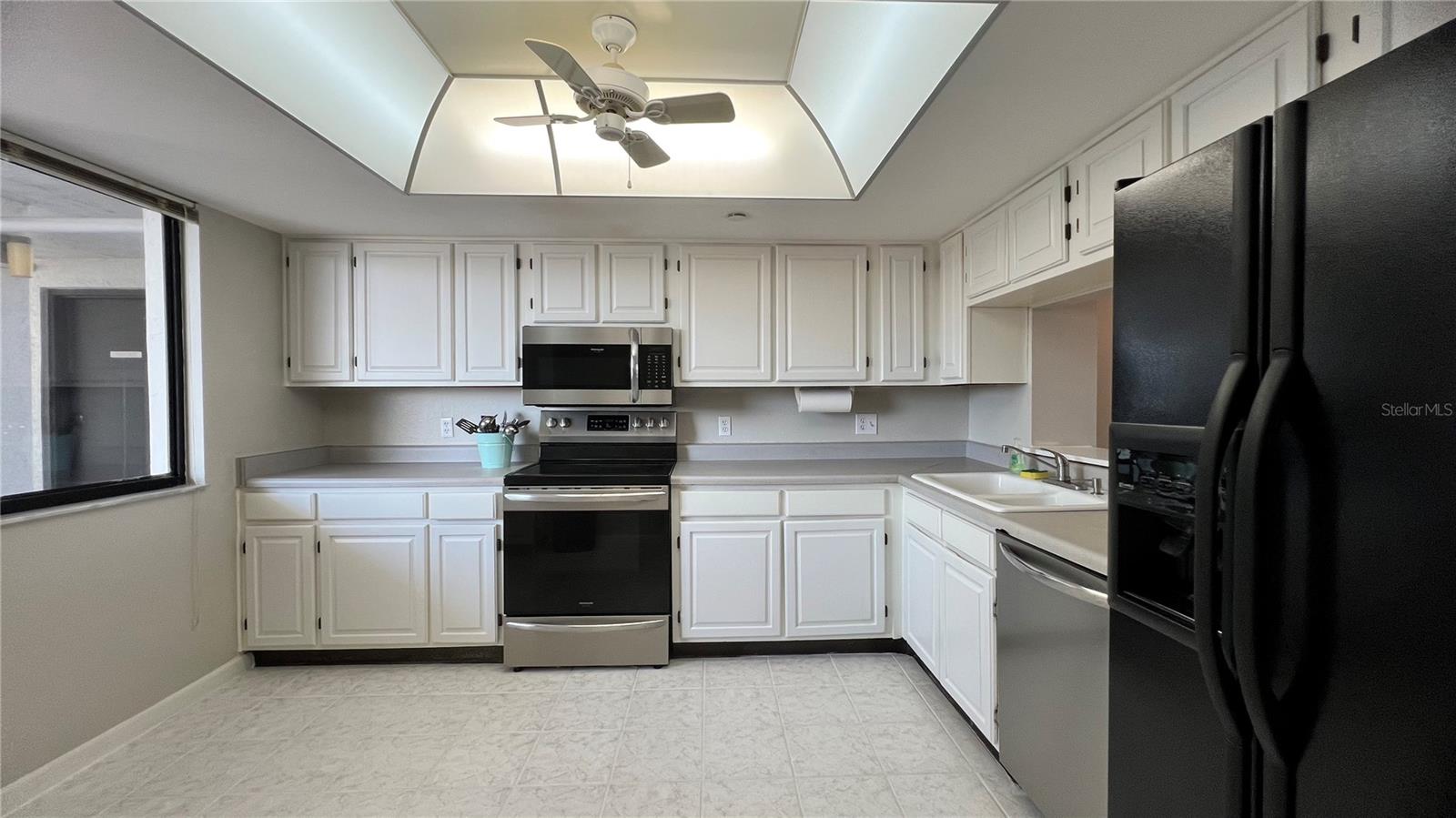Kitchen with Large window and lumadome light