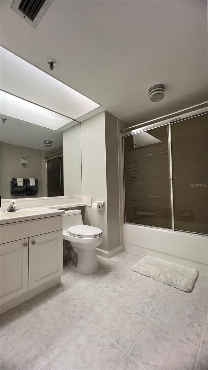 Hallway bathroom