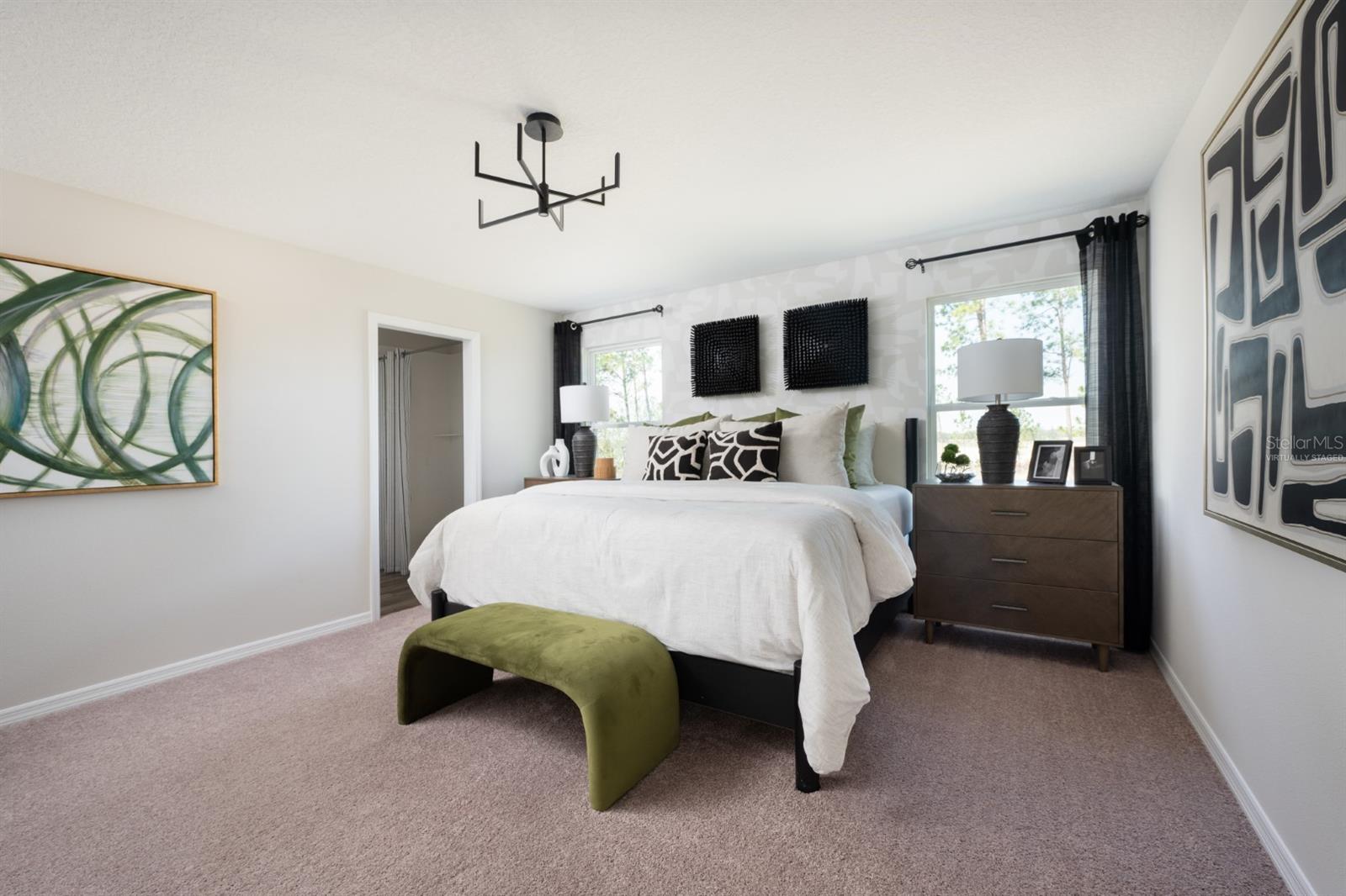 virtually staged/model home