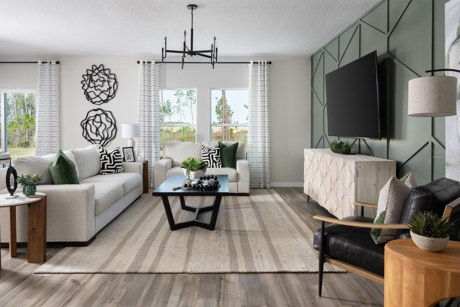 virtually staged/model home