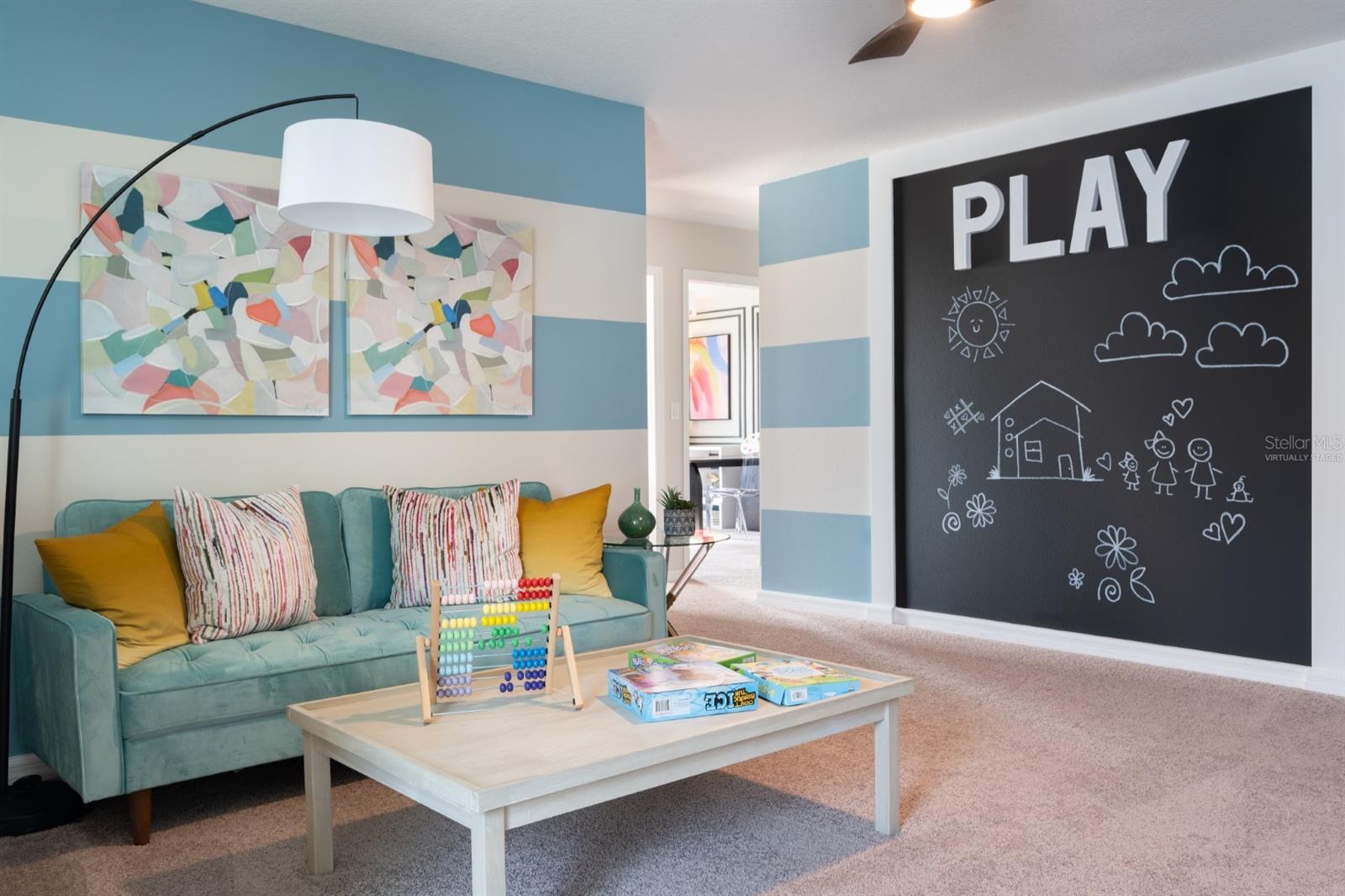 virtually staged/model home