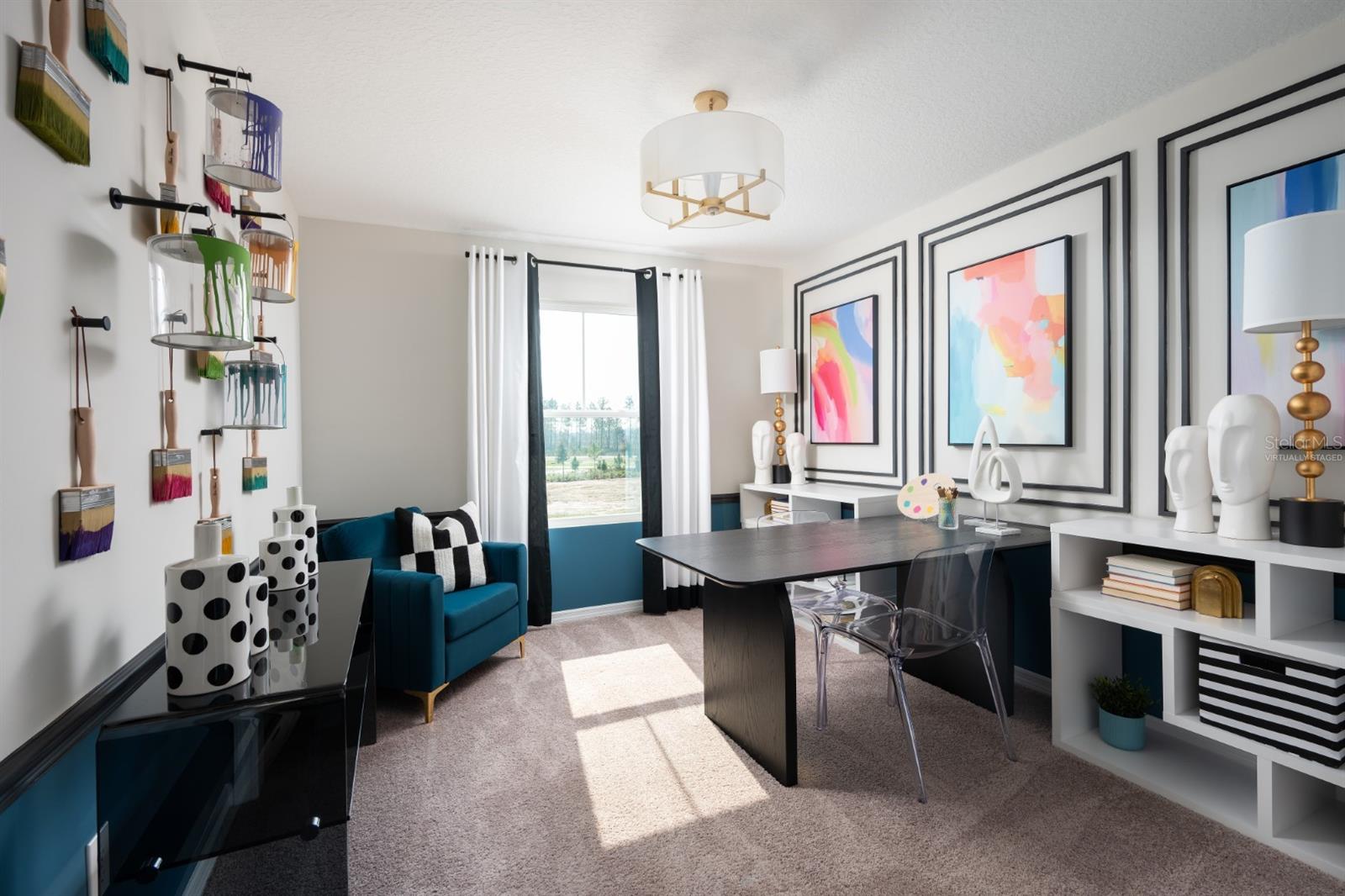 virtually staged/model home