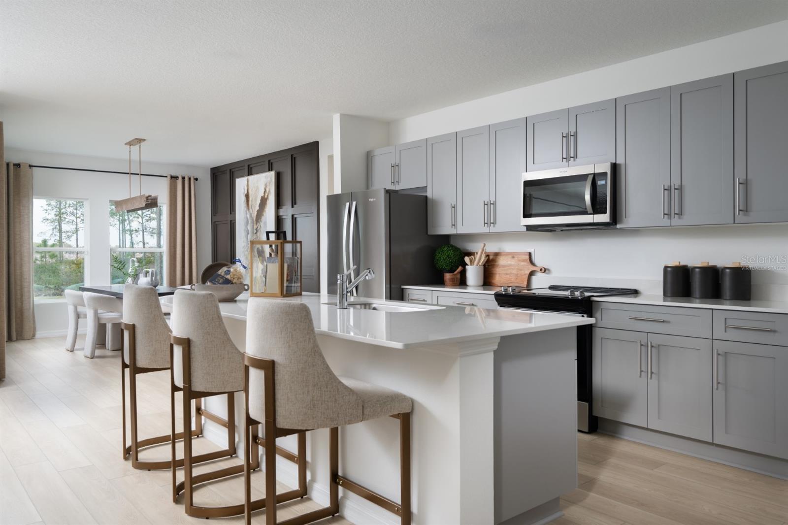 virtually staged/model home