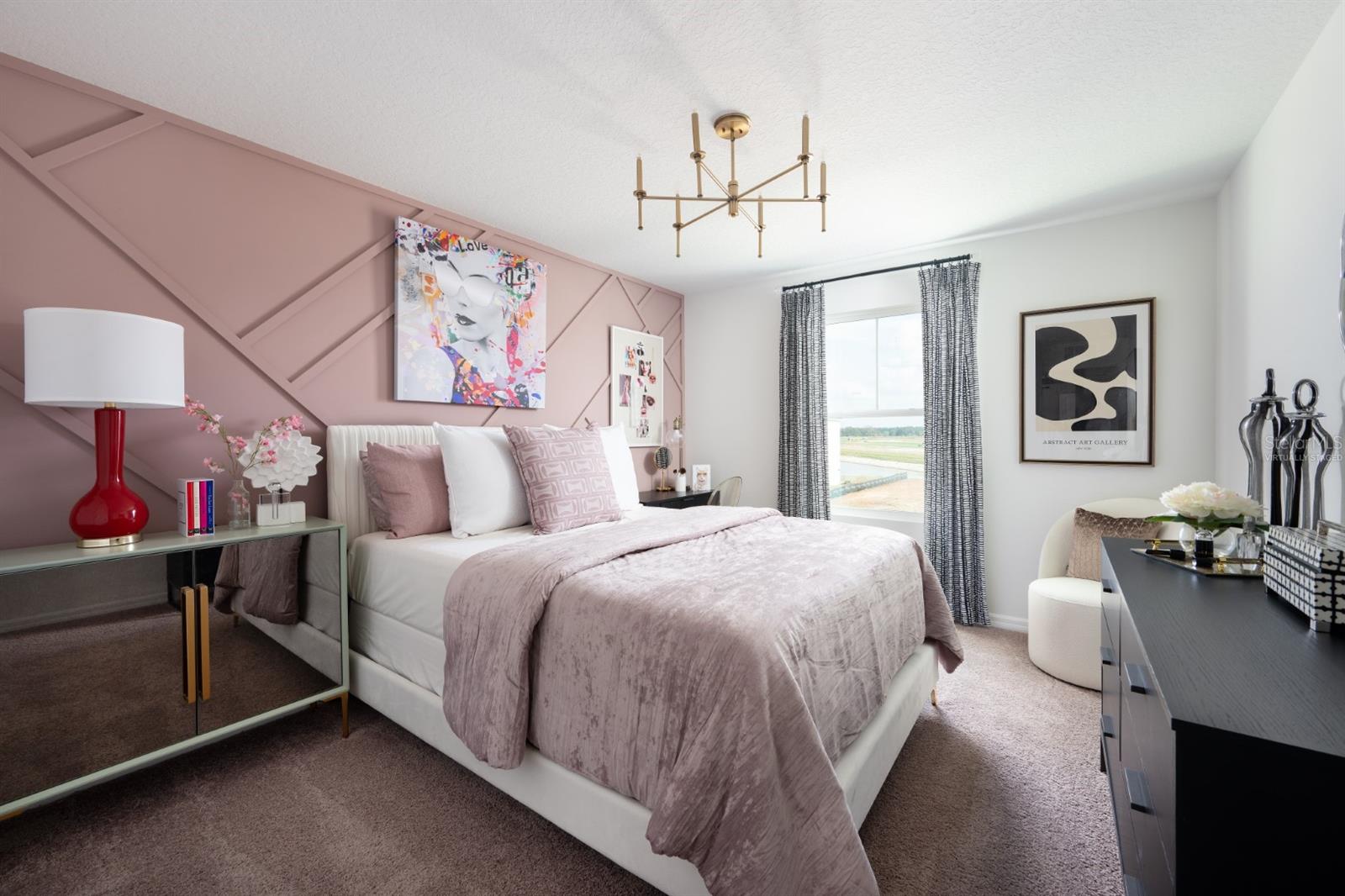 virtually staged/model home