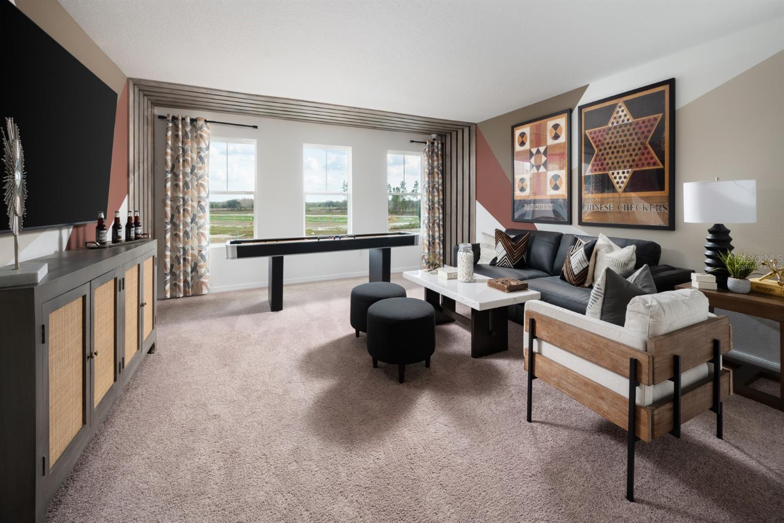 virtually staged/model home