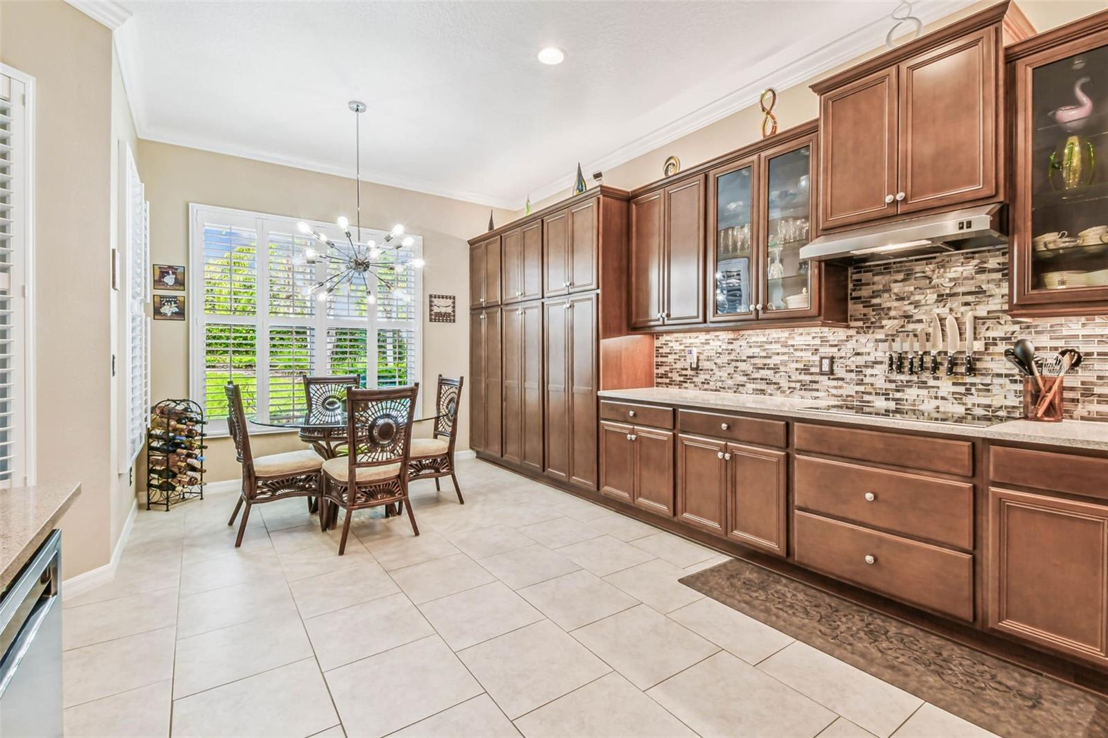 Breakfast nook with natural light