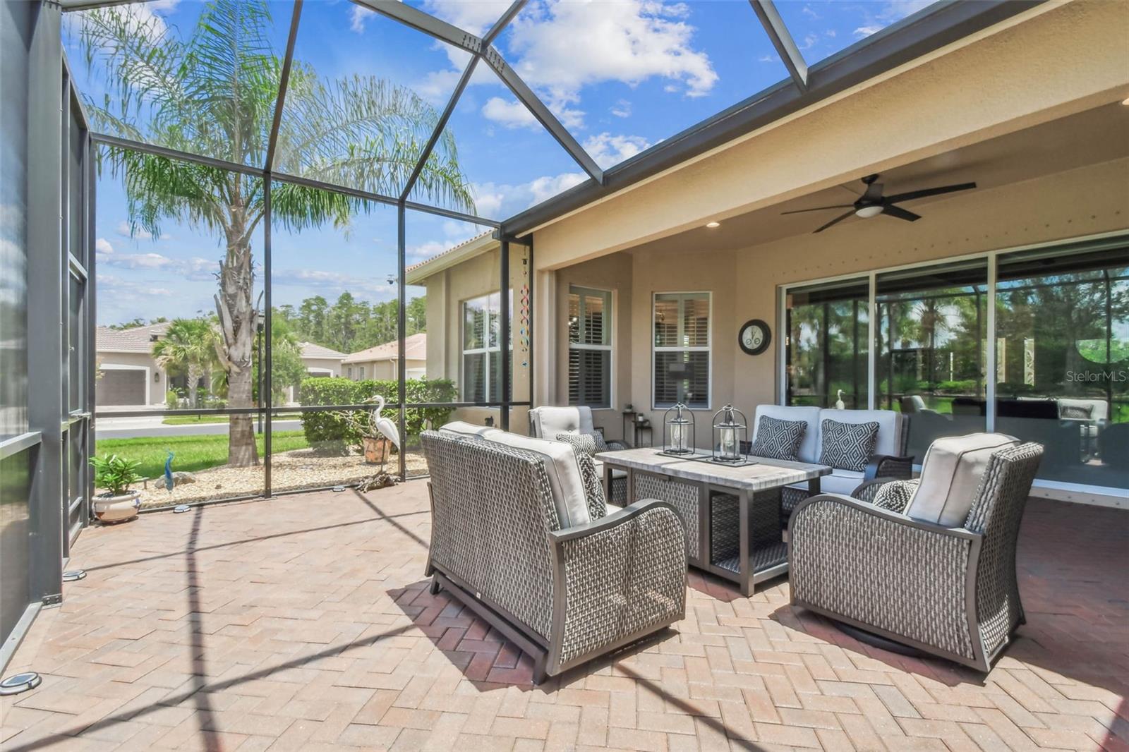 Outdoor living room, fully screened