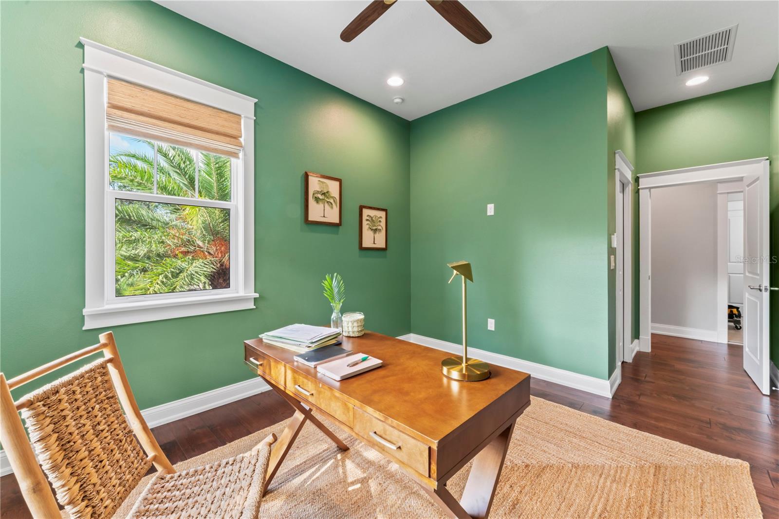 Bedroom being used as an office