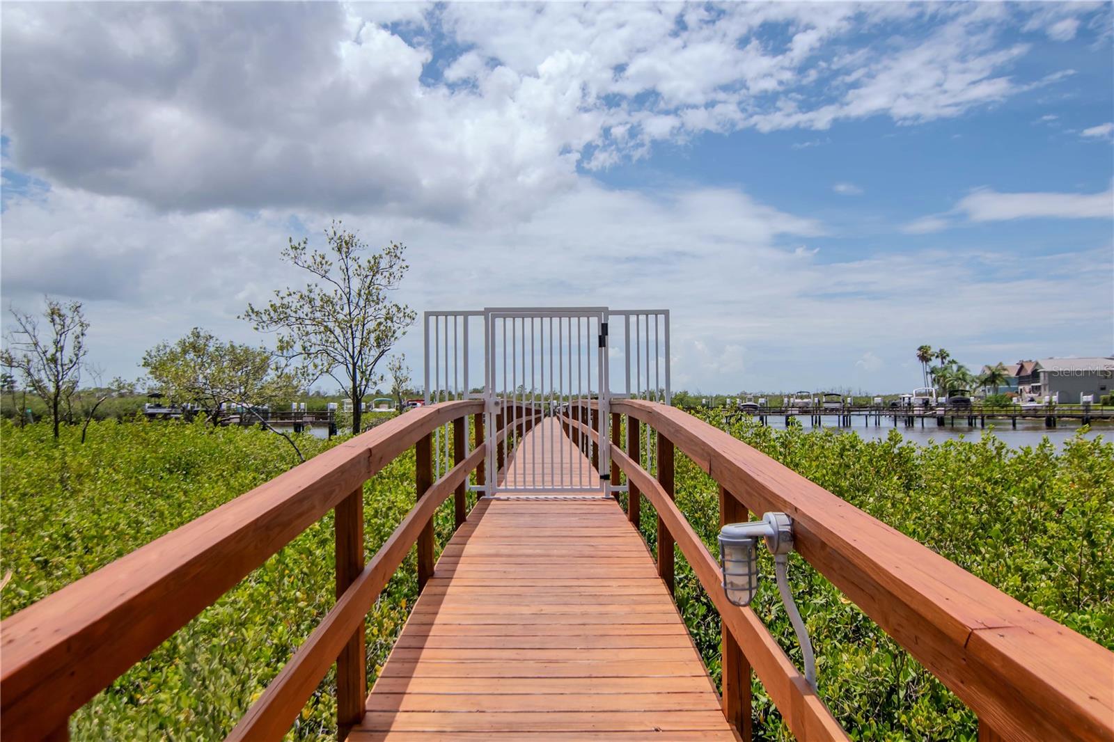 1 of 2 Private Gates to Access Pier and Dock Gates. You must have an amenity key to gain access these areas. NO PUBLIC BOAT DOCKS OR ACCESS!