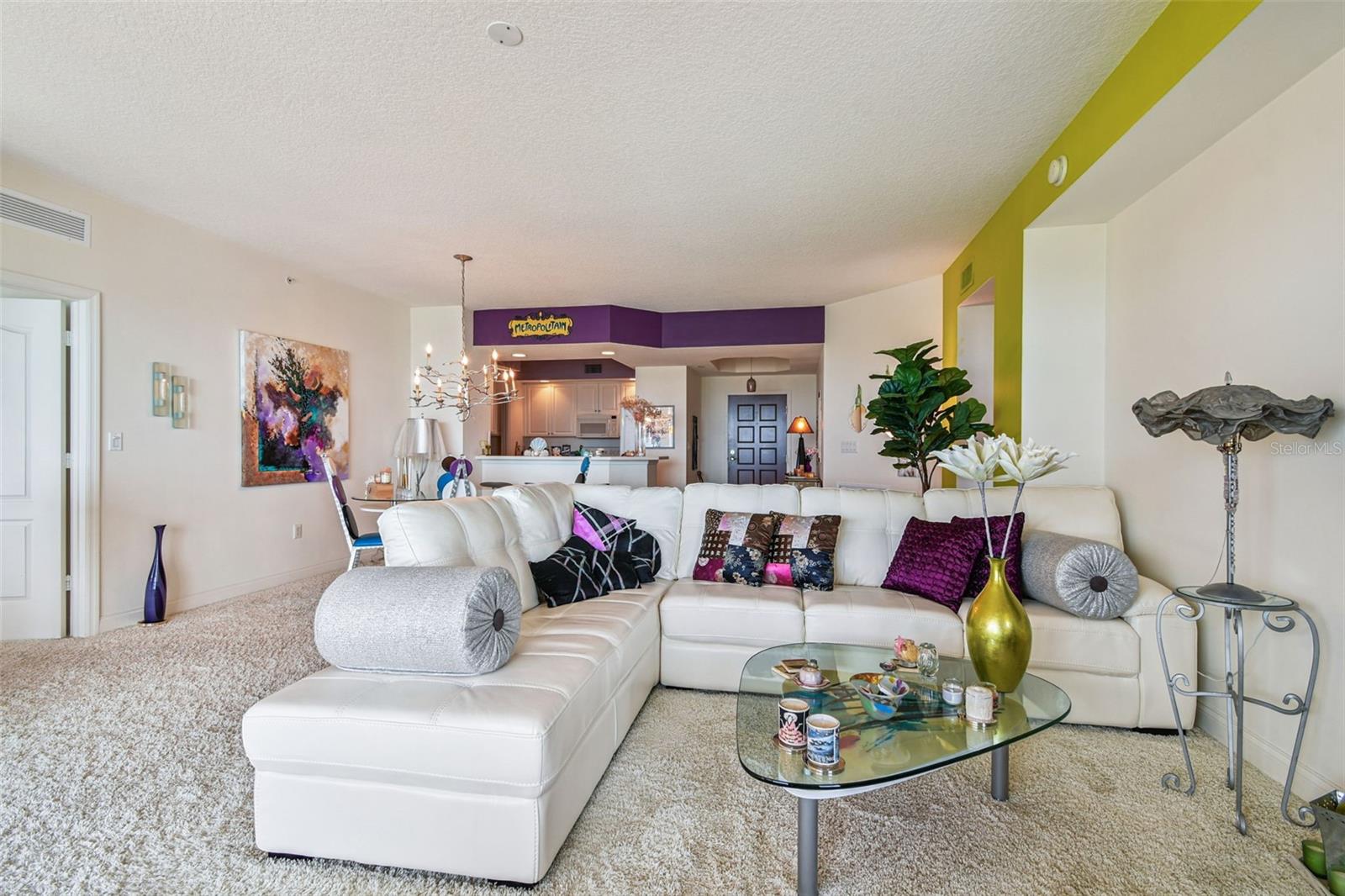 From the sliders the great room for ease of entertaining