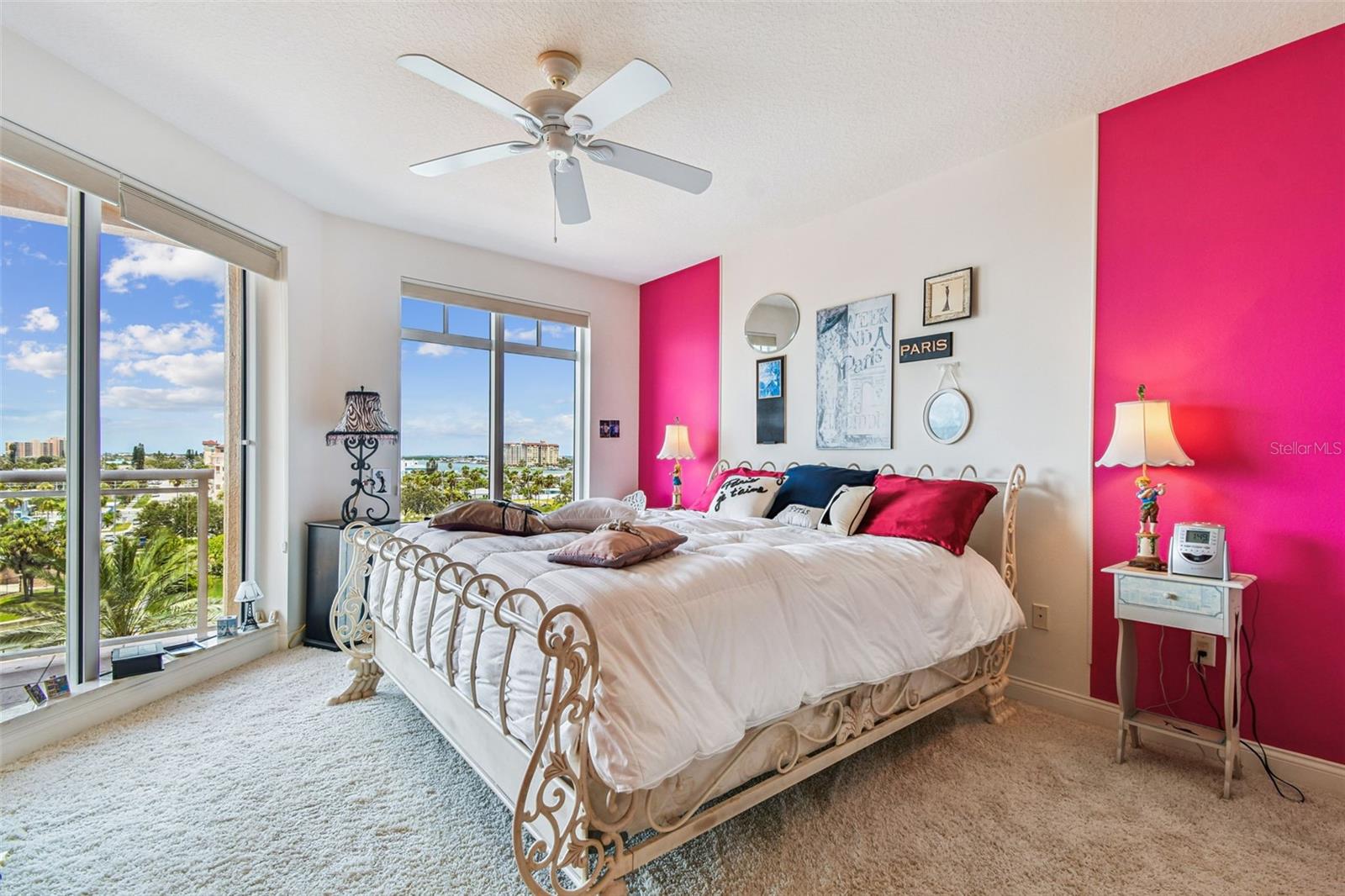 The Owner's Suite with sliders and window for awesome water views