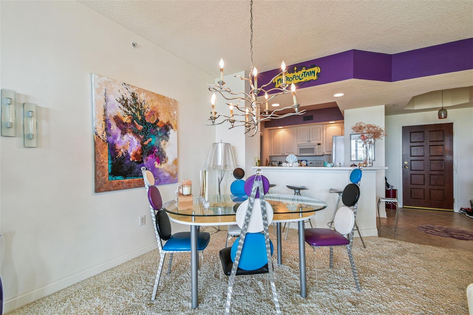 The Dining Area for intimate dinners