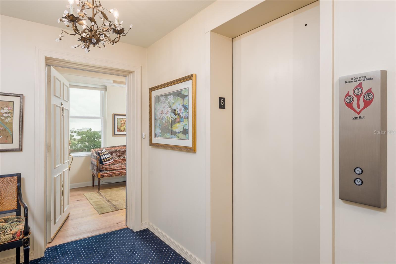 Each floor, elevator lobby has only 2 units.