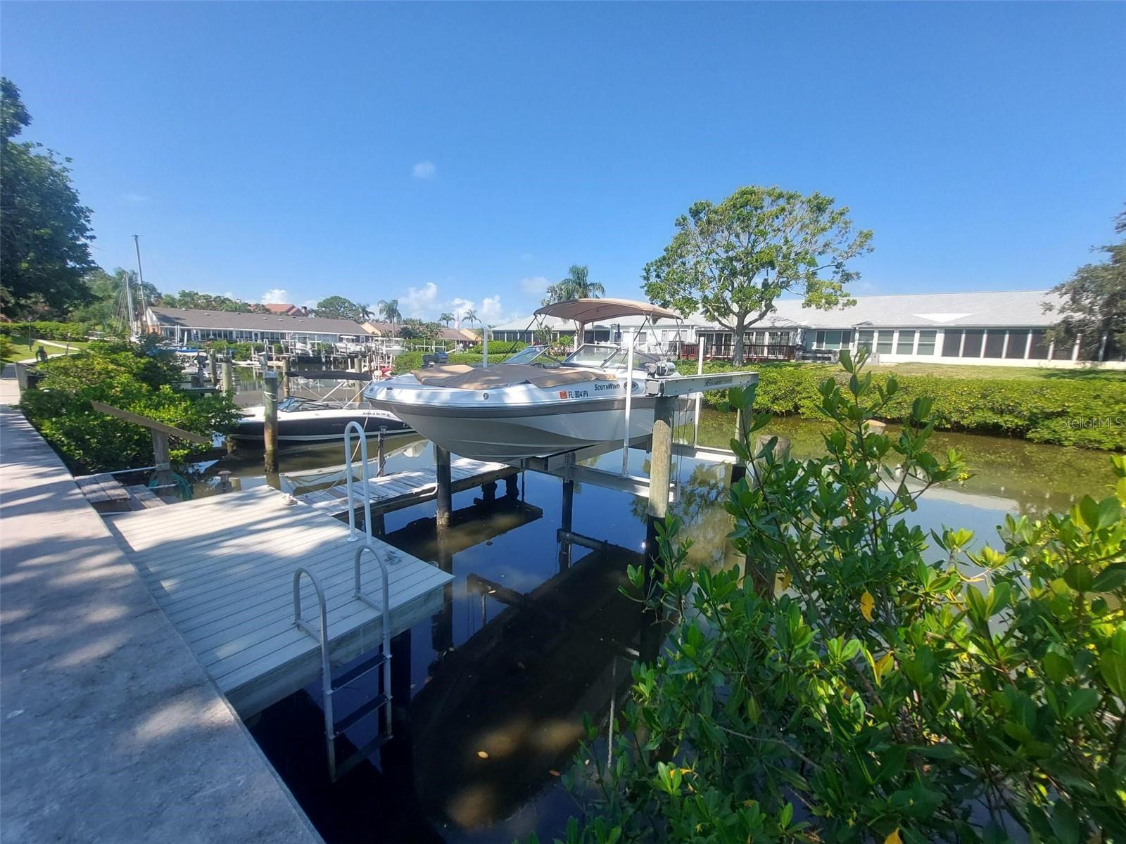 Dock, Lift, and Boat