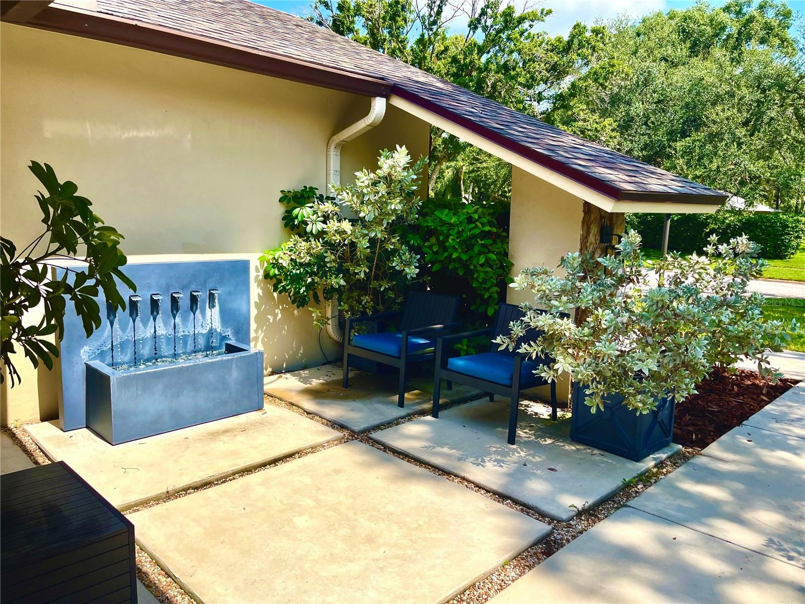 front courtyard