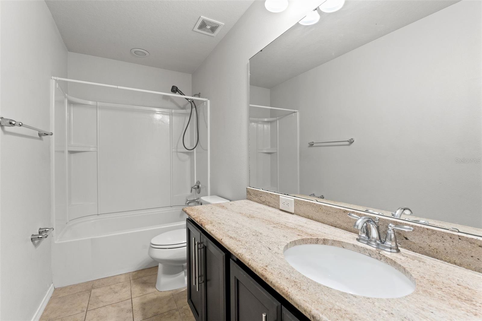 Upstairs Full Bathroom With Tub Shower Combo