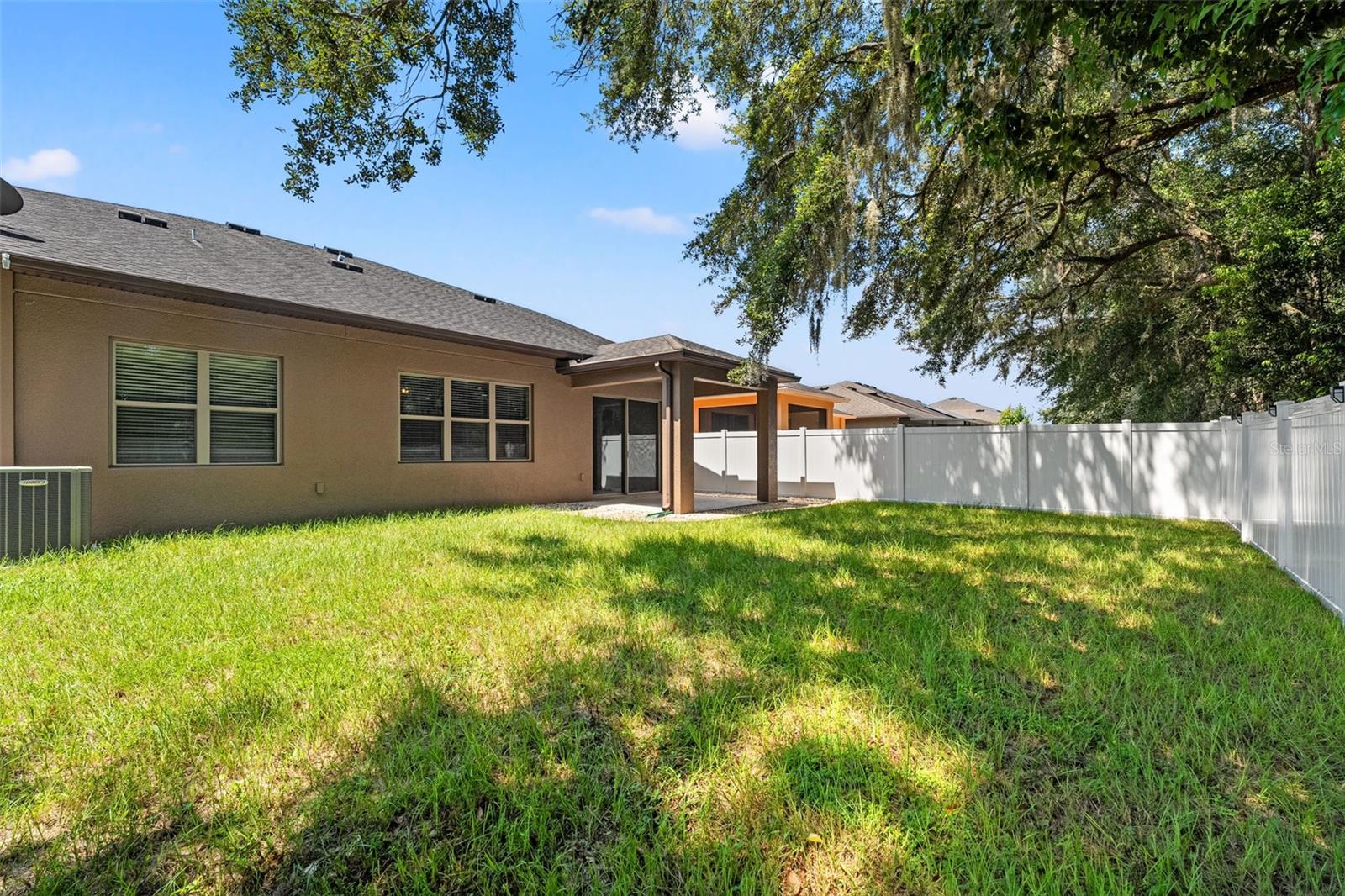 Rear Fenced Yard