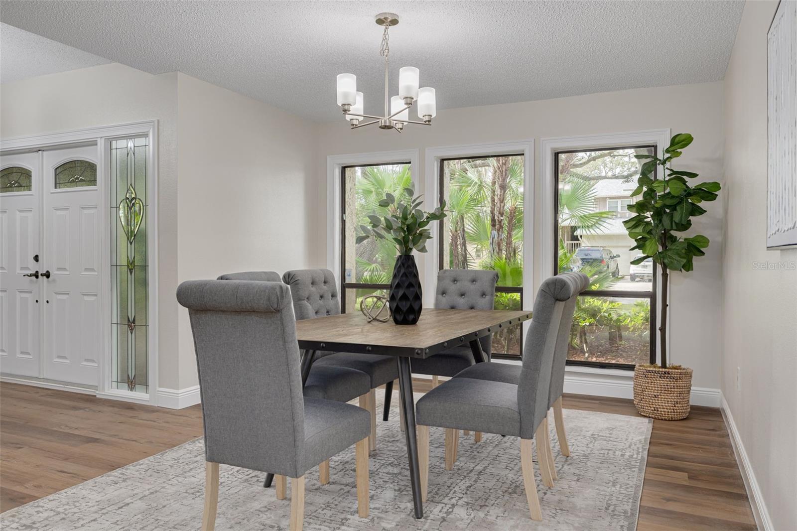 Separate dining room with space for a large table and great gatherings!