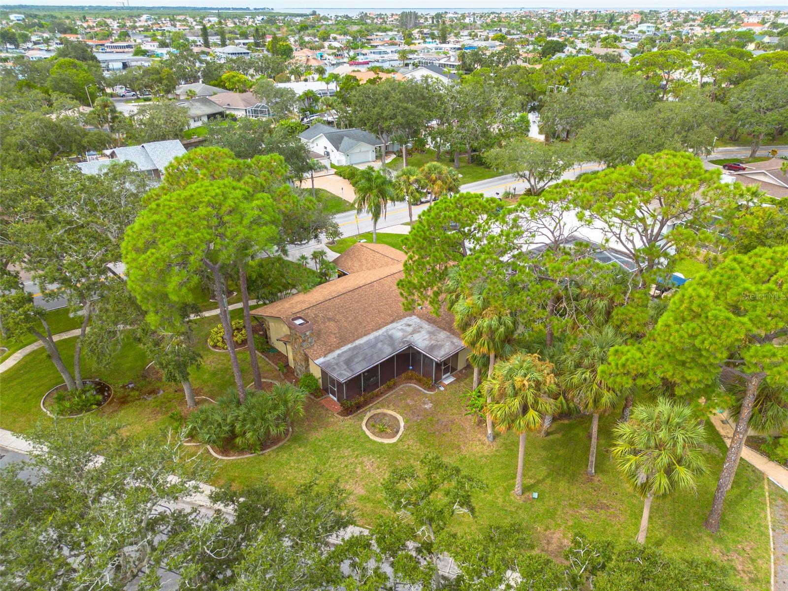 Large corner lot, with lush landscaping!