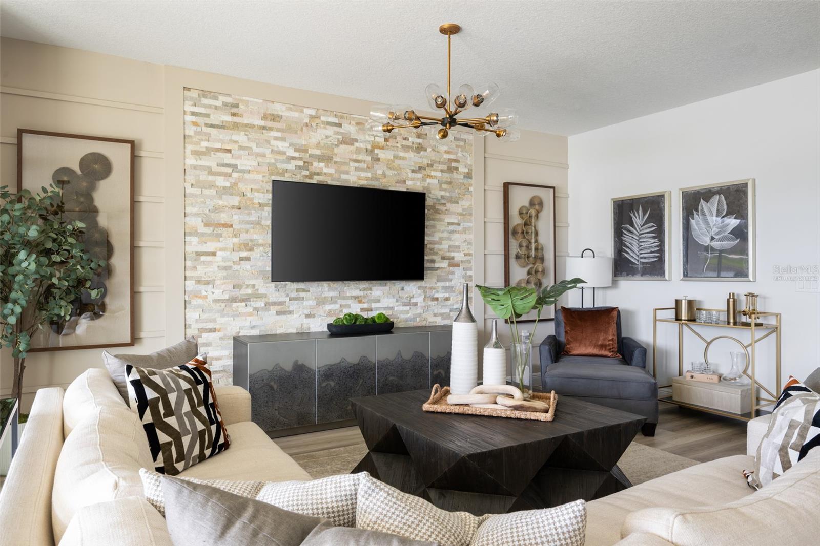virtually staged/model home