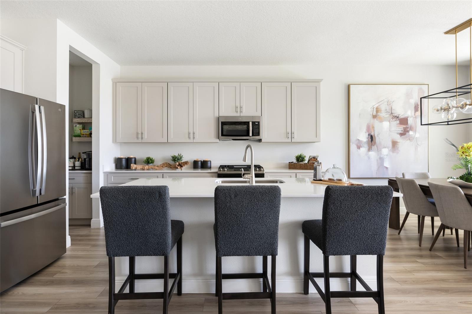 virtually staged/model home