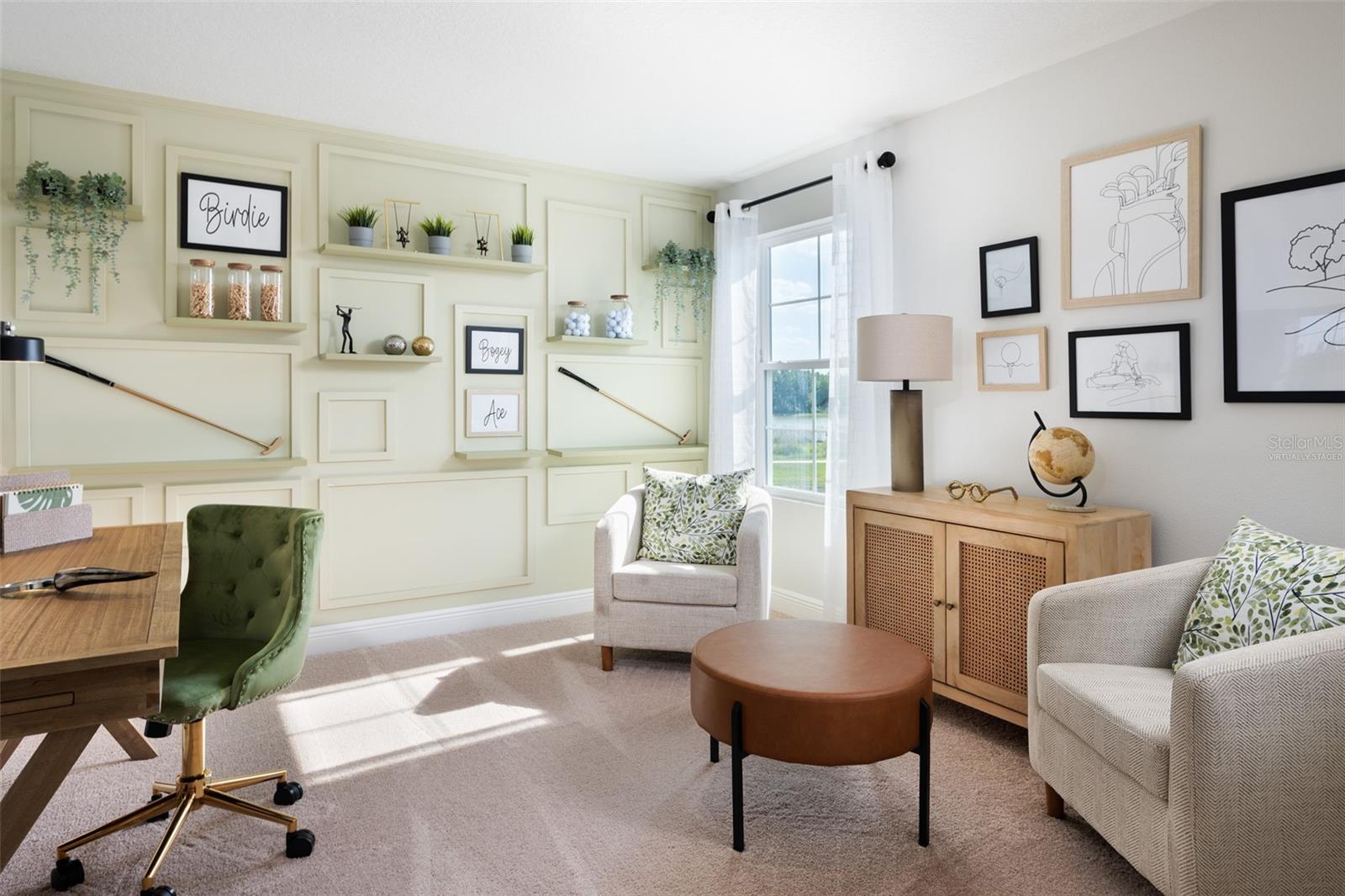 virtually staged/model home