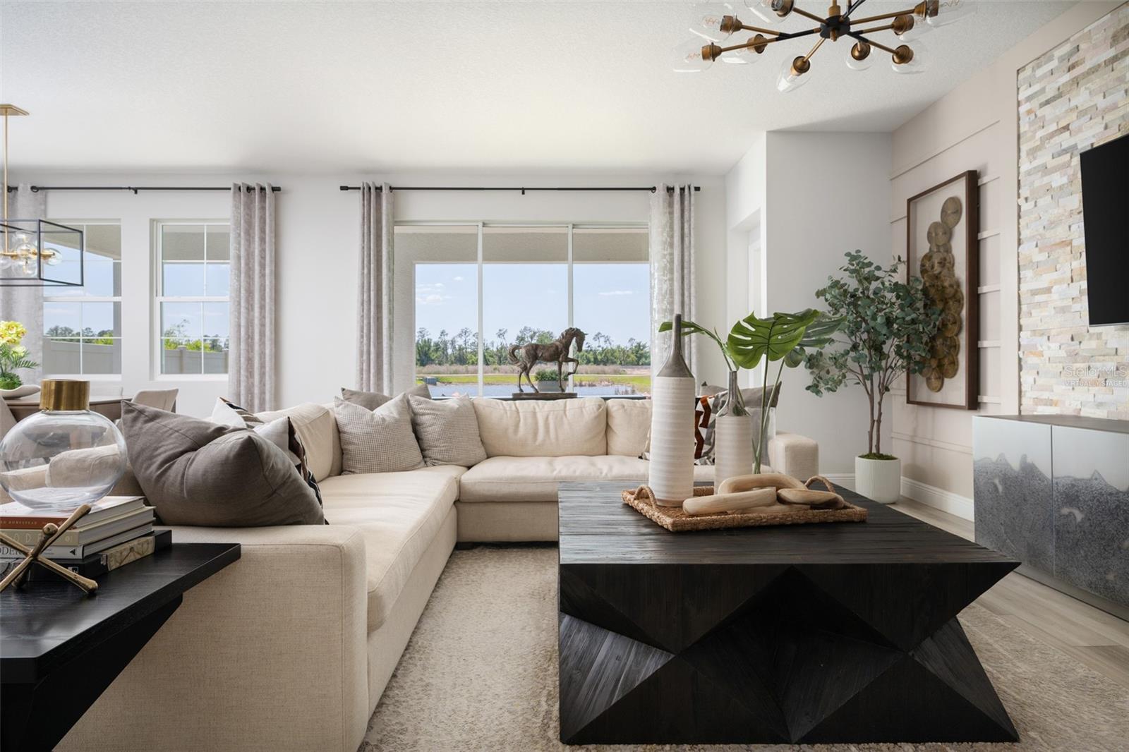 virtually staged/model home