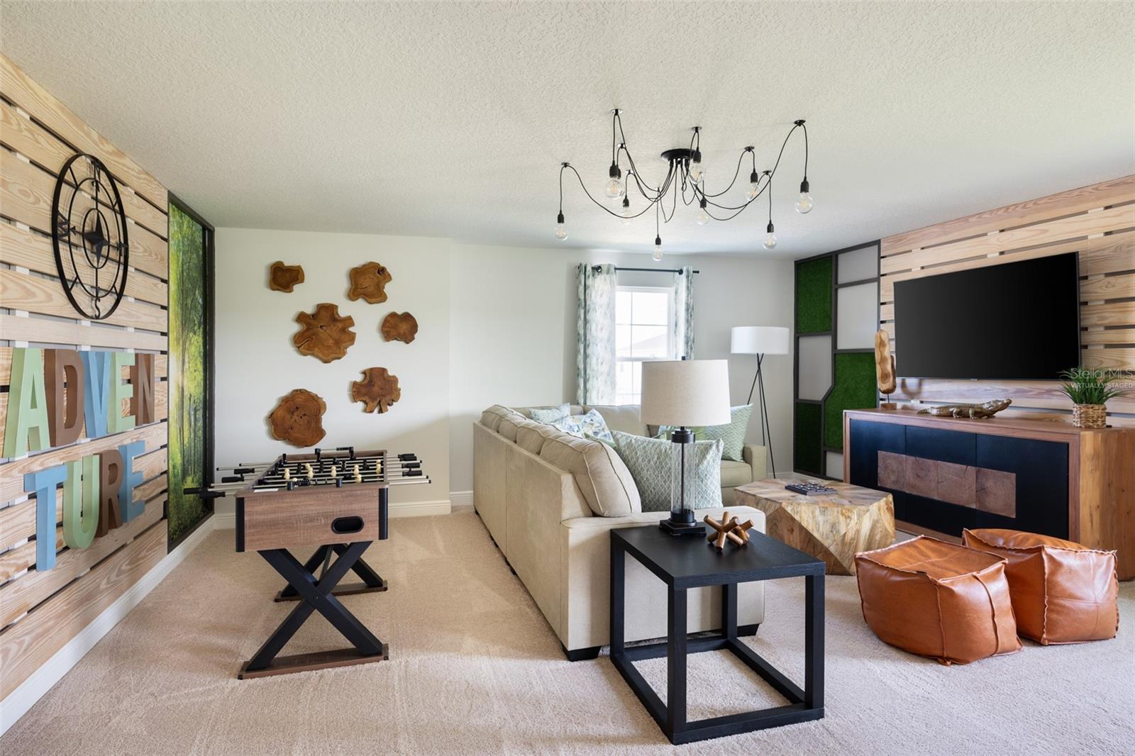virtually staged/model home