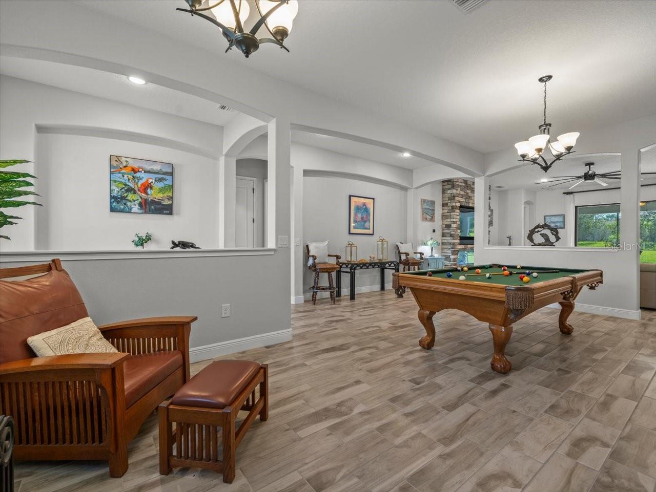 Formal Living/Dining Room  Pool Table