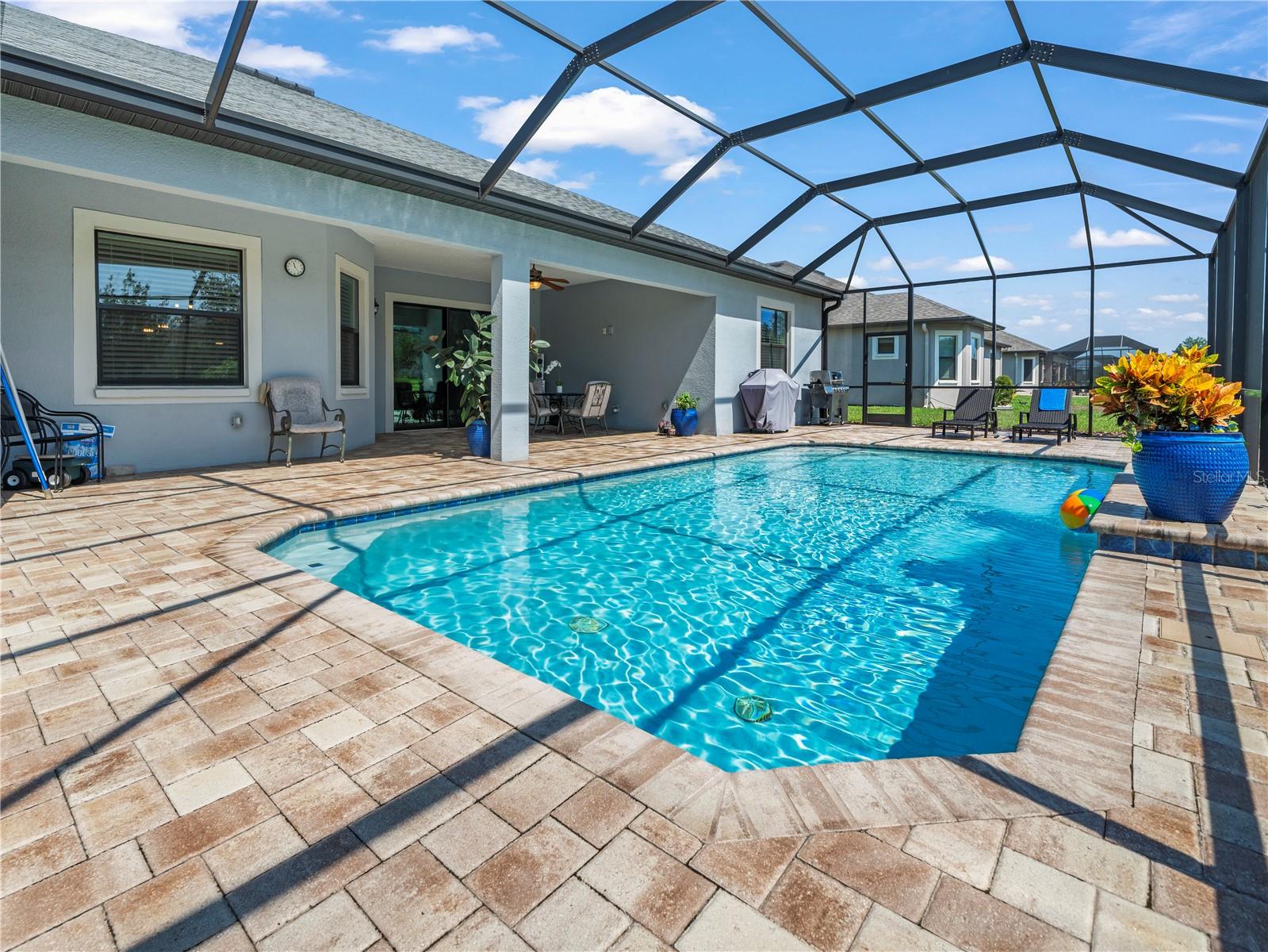 Saltwater Pool Upgraded pavers