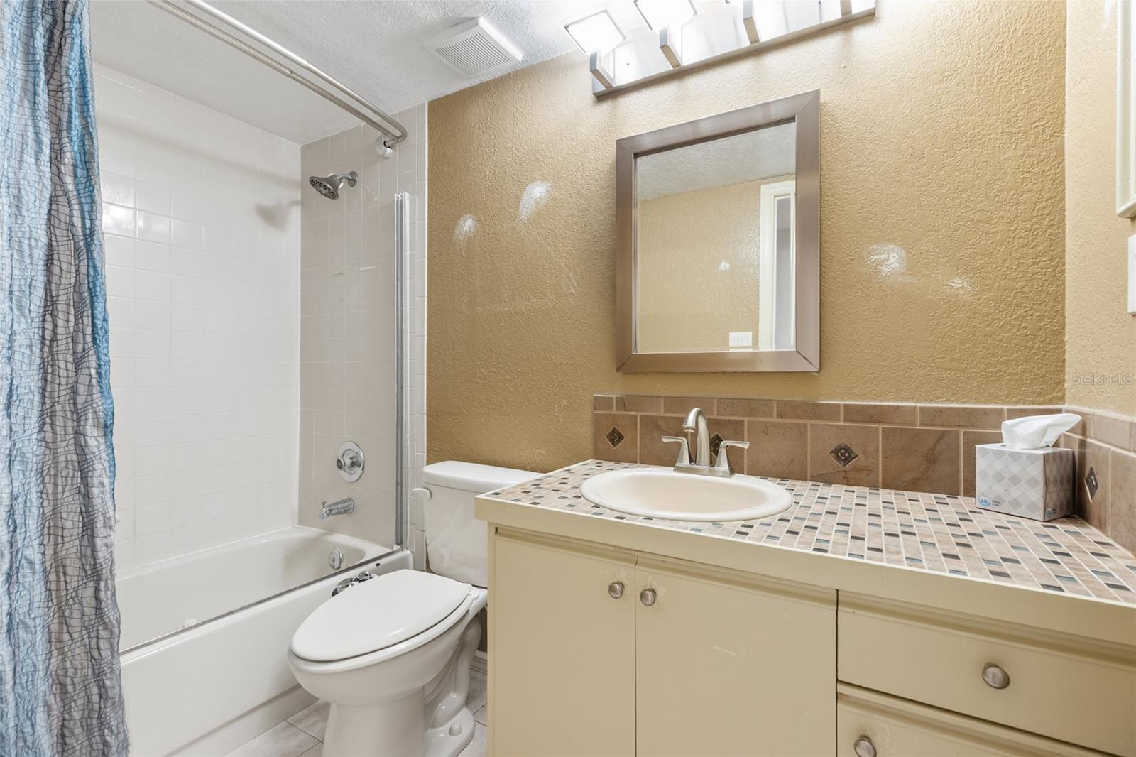 Hallway bathroom.