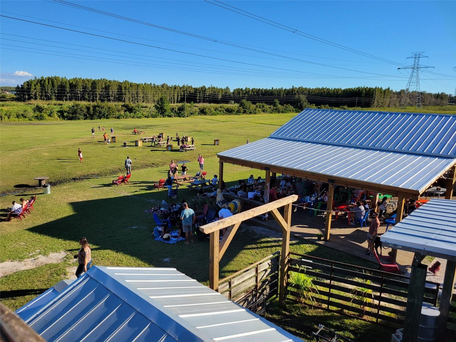 Aerial of Starkey Market