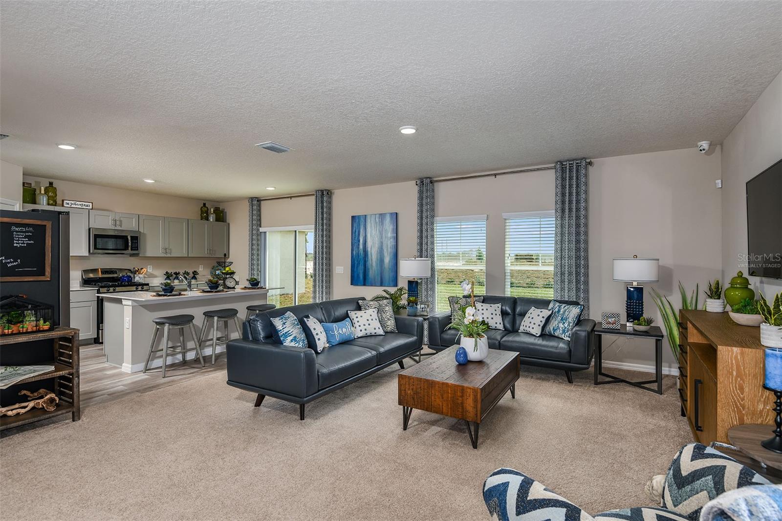 virtually staged/model home
