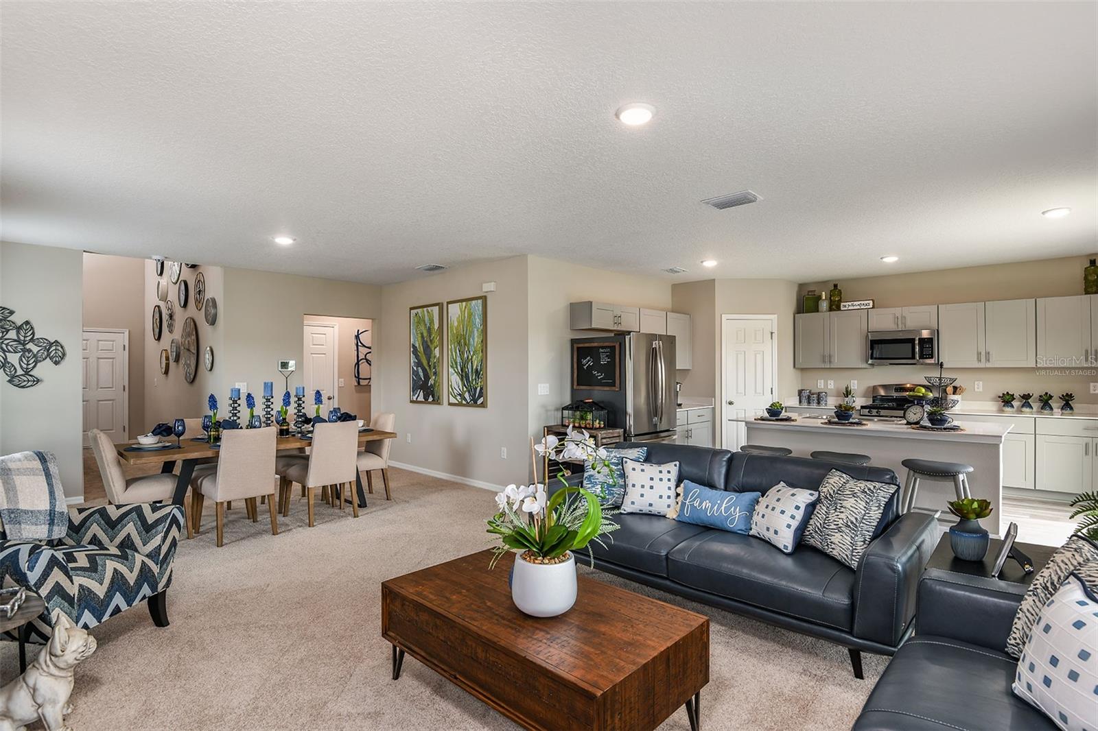 virtually staged/model home