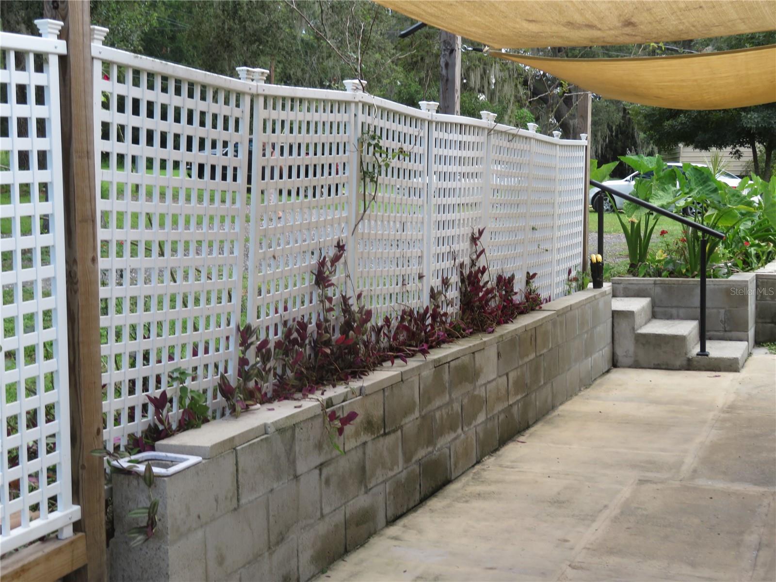 Partially Covered Patio