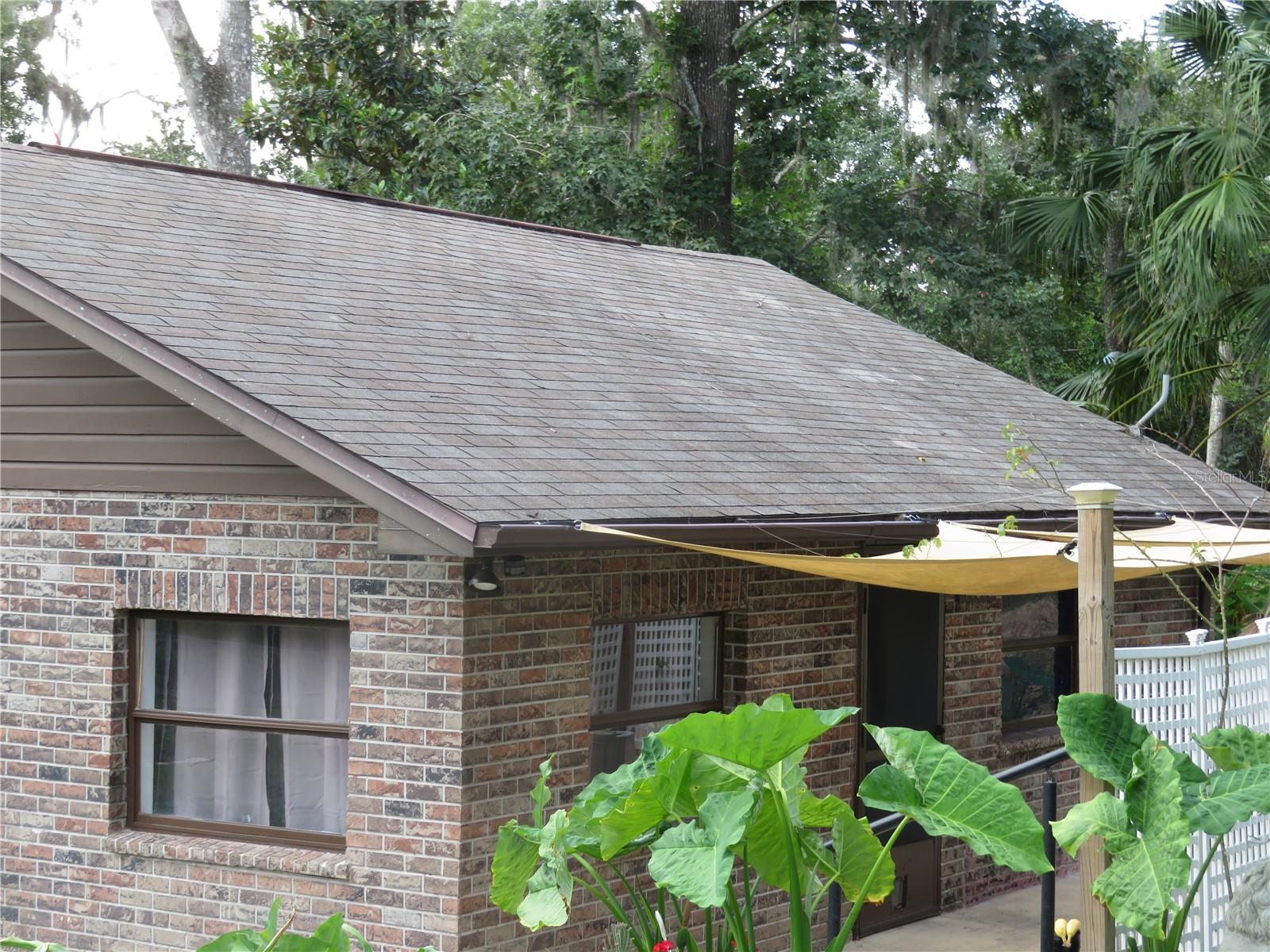 Side of Partially Covered Patio