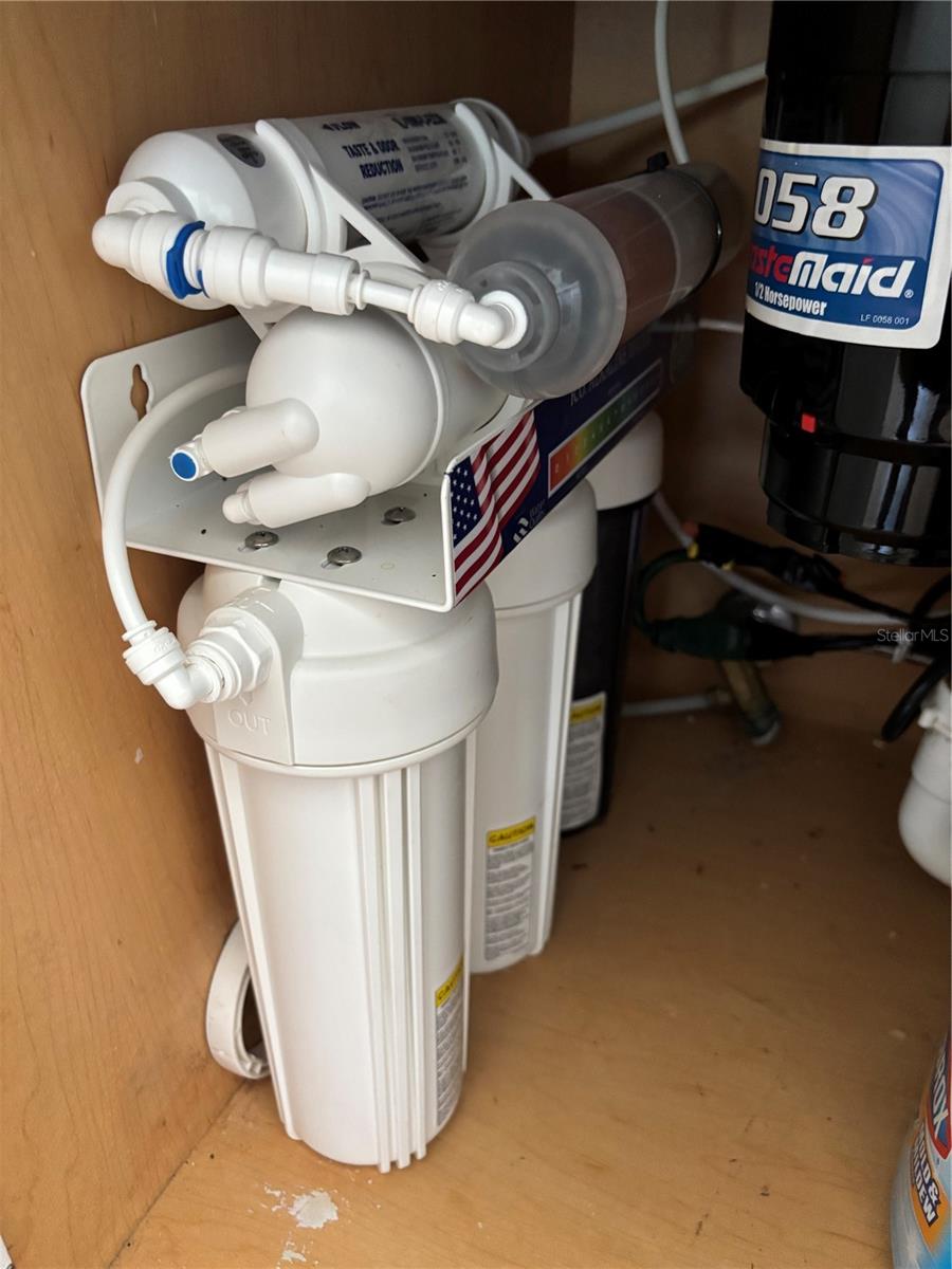 Alkaline filters under kitchen sink