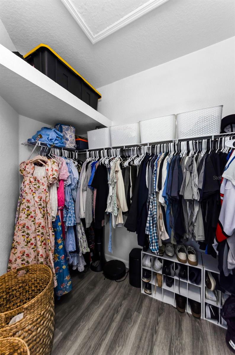 Primary walk-in closet