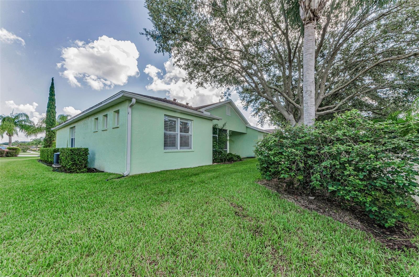 Large back and side yard