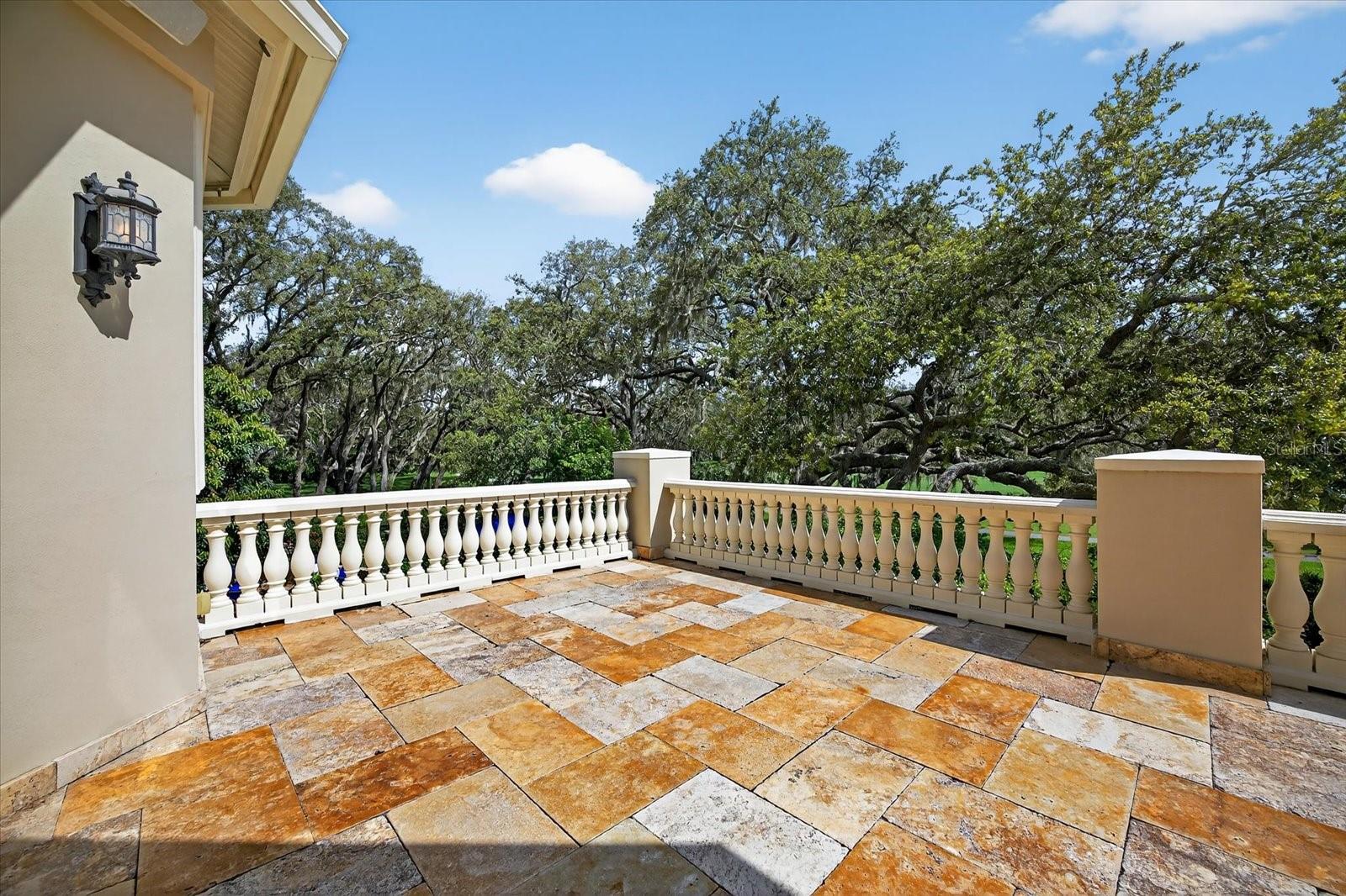 Travertine Balcony