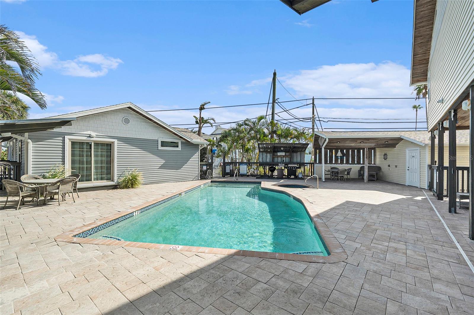 pool deck, grill area