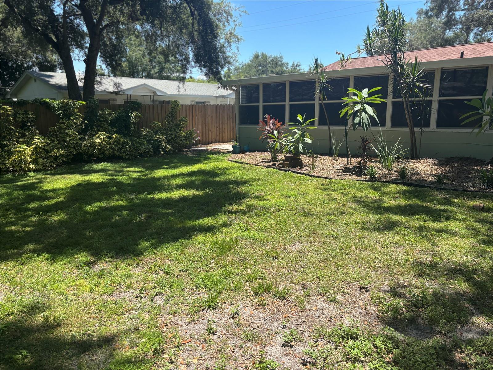 Huge back yard