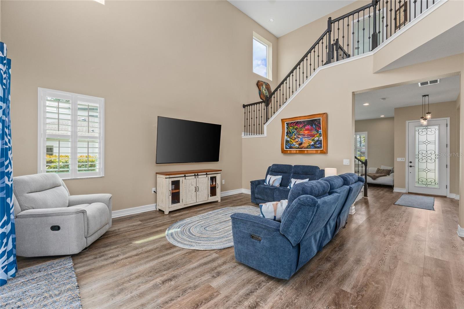 Dramatic view of Family Room